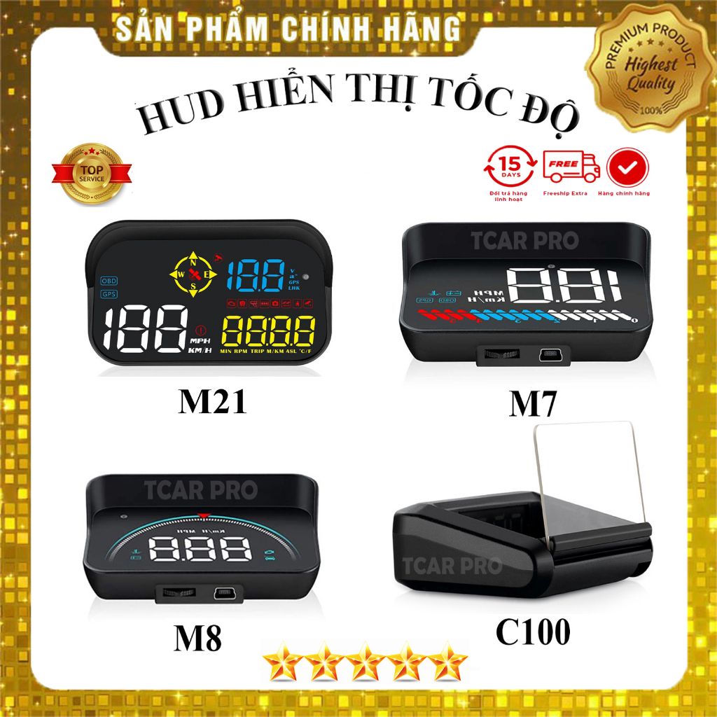 BỘ HUD Ô TÔ M21 M8 M7 HUB HIỂN THỊ TỐC ĐỘ LÊN TRÊN KÍNH LÁI