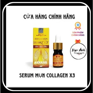 Serum mụn collagen x3 đông anh chính hãng