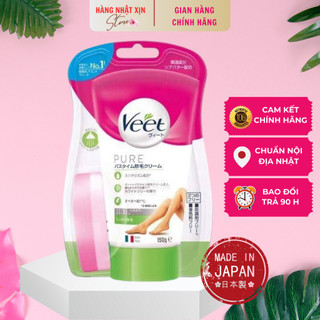 Kem tẩy lông Veet PURE, Kem tẩy lông body an toàn hiệu quả Nhật Bản 150g