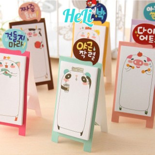 Giấy note ghi chú có chân đứng phong cách hàn quốc