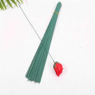 Phụ kiện làm hoa hồng, hoa lụa (dây kẽm nhựa, lá xanh, đài hoa, cuống)