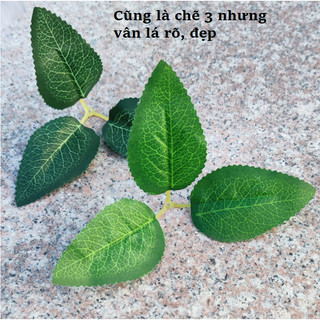Phụ kiện làm hoa hồng, hoa lụa (dây kẽm nhựa, lá xanh, đài hoa, cuống)