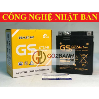 Bình GS GT7A-H Sh nhập Ý 125/150,Lead 110 2009,Vespa Primavera/Sprint/GTS/Lx ie từ 2013,Dylan,@ (12V-7Ah)