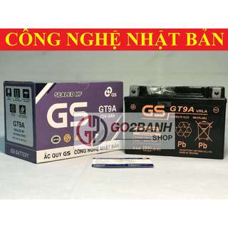 Bình GS GT9A Spacy, Attila Victoria từ 2006, Elizabeth, Vespa Lx nhập tới 2012 (12V-9Ah)