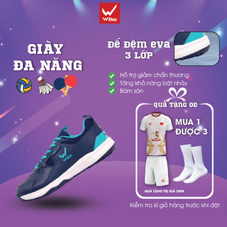 Giày Cầu Lông, Giày Bóng Chuyền Wika Maru Chính Hãng, Giày Thể Thao Đa Dụng Đệm Đế Êm Giá Rẻ Phù Hợp Nhiều Bộ Môn