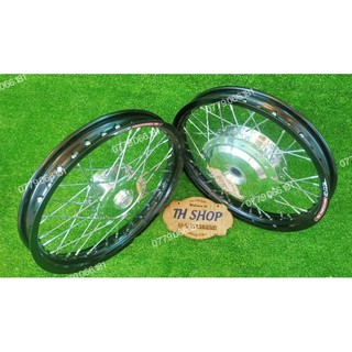 BÁNH CĂM VARIO CLICK VISION MIO AIRBLADE LUVIAS THÁI NIỀNG VÀNH NHÔM 14" NHẬP KHẨU CÓ 2 MÀU ĐEN VÀ TRẮNG BẠC