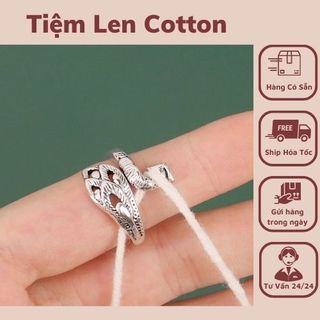 Nhẫn công đeo tay hỗ trợ móc len
