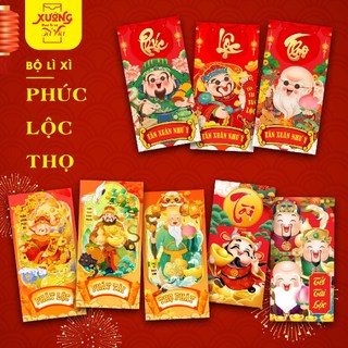 1 Xấp 5 cái ngẫu nhiên Bao lì xì giá rẻ đẹp độc lạ tết 2024 Giáp Thìn