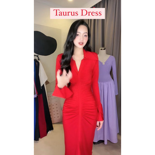 Váy Body Cổ Sơ Mi Nhún Ly Eclipse Clothing