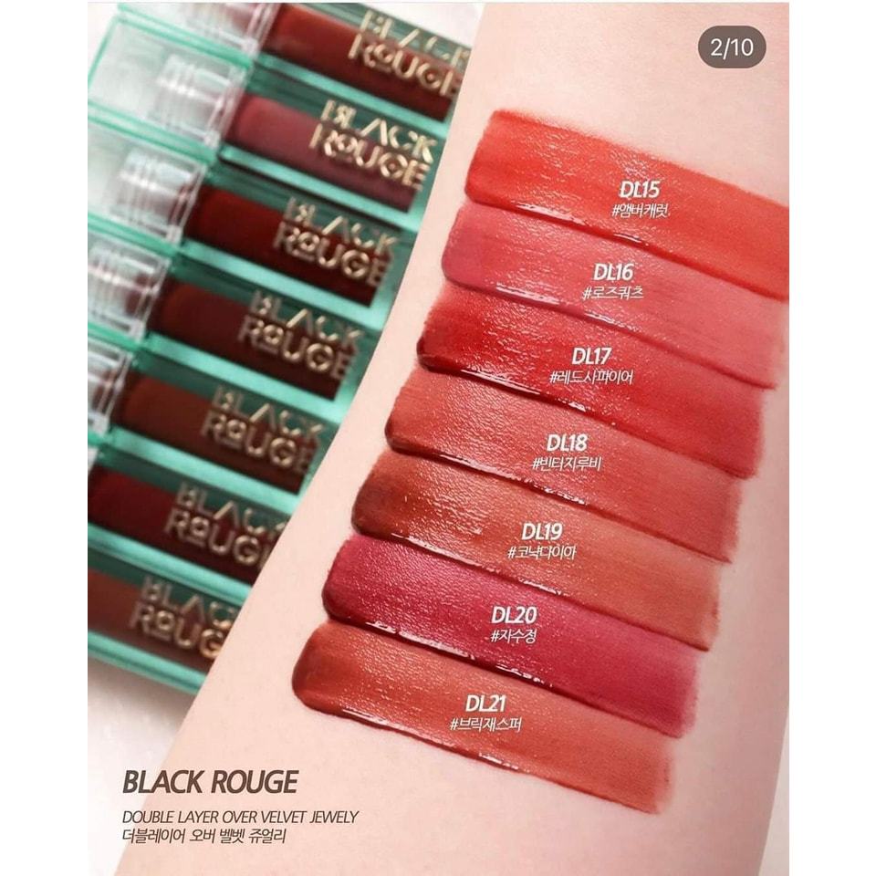 Son Kem Lì Black Rouge Double Layer Over Velvet Đủ Màu - LAMII BEAUTY