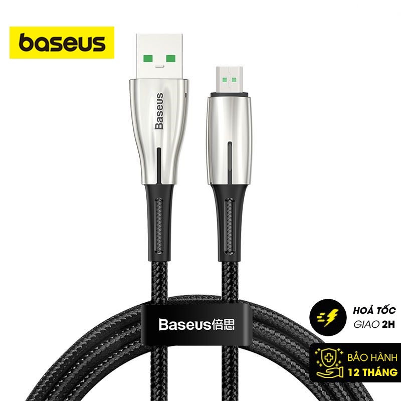 Cáp sạc nhanh siêu bền Baseus Waterdrop Micro USB Cable dùng cho A.n.d.r.o.i.d S.a.m.s.u.n.g/ O.p.p.o/ X.i.a.o.mi