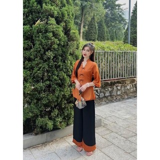 Bộ Lam Pháp Phục Đi Chùa Lụa Gấm Cao Cấp