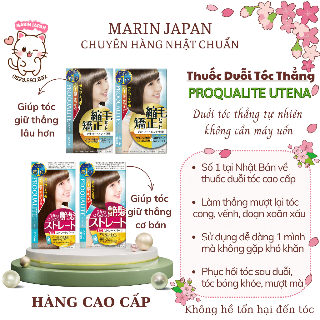 Thuốc Duỗi Tóc Thẳng Suôn Mượt Nội Địa Nhật Bản Proqualite