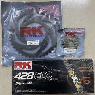Yamaha Exciter 150 Bộ Nhông Dĩa Sên RK Phốt Cao Su O-Ring Chain Kit 428ELO Thông Số Zin Chính Hãng RK - Japan