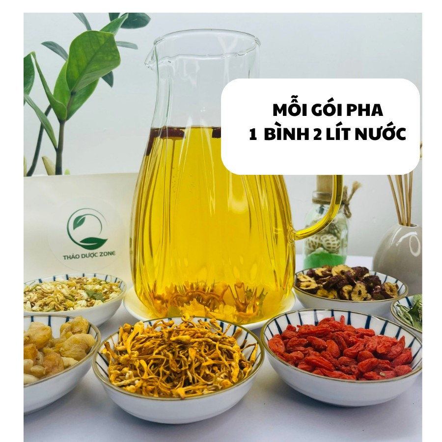 Trà Đông Trùng Hạ Thảo Long Nhãn, Hỗ Trợ Bồi Bổ Sinh Lực, Tăng Cường Sức Khỏe, Sinh Lý Thảo Dược Zone