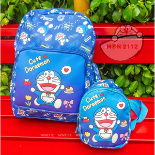 Balo Doraemon Doremon vải dù họa tiết hoạt hình dễ thương
