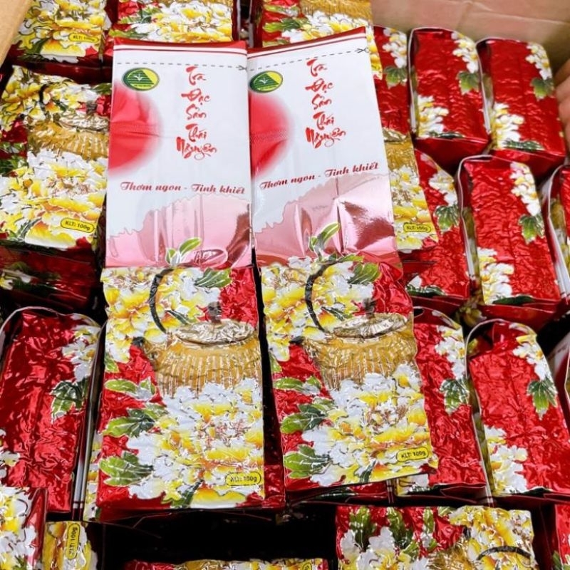 Trà Thái Nguyên - Chè búp giá rẻ đóng gói gói 100g chất lượng cao - đóng hàng quà tết, biếu tặng tuyệt vời