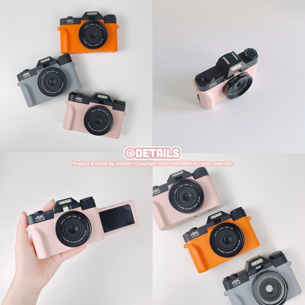 [Tặng thẻ nhớ] Máy Chụp Hình Retro 48MP Quay phim 4K WiFi  - giả lập màu phim, quay video slow-mo lens wide by Meober | BigBuy360 - bigbuy360.vn