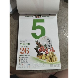 bloc lịch 14.5x20.5