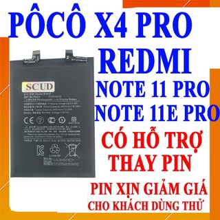 Pin Scud cho Xiaomi Redmi Note 11 Pro/Redmi Note 11E Pro/Poco X4 Pro/Pocophone X4 Pro BN5E - 5000mAh