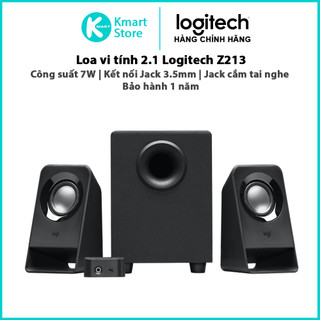 Loa vi tính 2.1 Logitech Z213 | Công suất 7W | Input Audio Jack 3.5mm | Jack tai nghe 3.5mm | Bảo hành 12 tháng