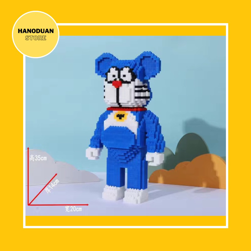 Mô Hình Lắp Ráp Bearbrick 3D Lắp Ráp Gấu Bearbrick 35cm Đồ Chơi Lắp Ráp Bearbrick Đồ Chơi Xếp Hình C
