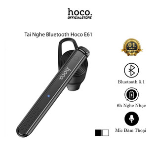 Tai nghe bluetooth Hoco E61, tai nghe 1 bên có mic đàm thoại chuyên dụng, 6h nghe nhạc - Chính hãng.