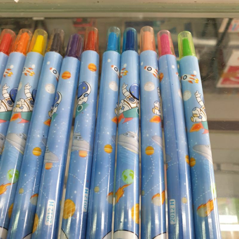 Bút chì tô màu sáp 12 Màu, 1012  , lớn  cm