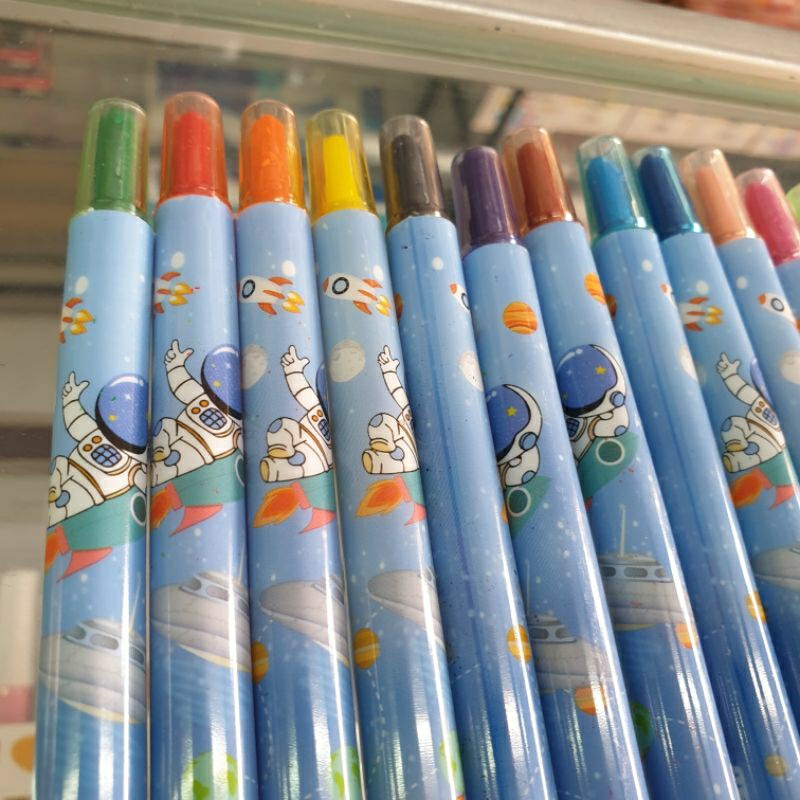 Bút chì tô màu sáp 12 Màu, 1012  , lớn  cm