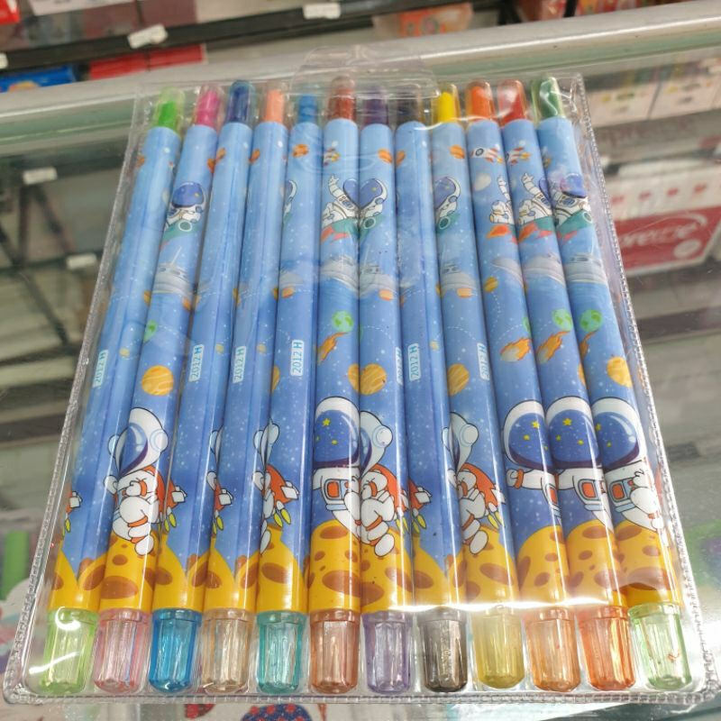 Bút chì tô màu sáp 12 Màu, 1012  , lớn  cm