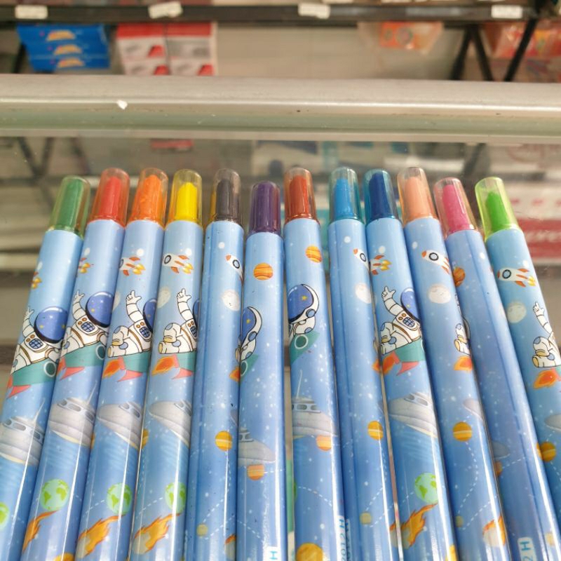 Bút chì tô màu sáp 12 Màu, 1012  , lớn  cm