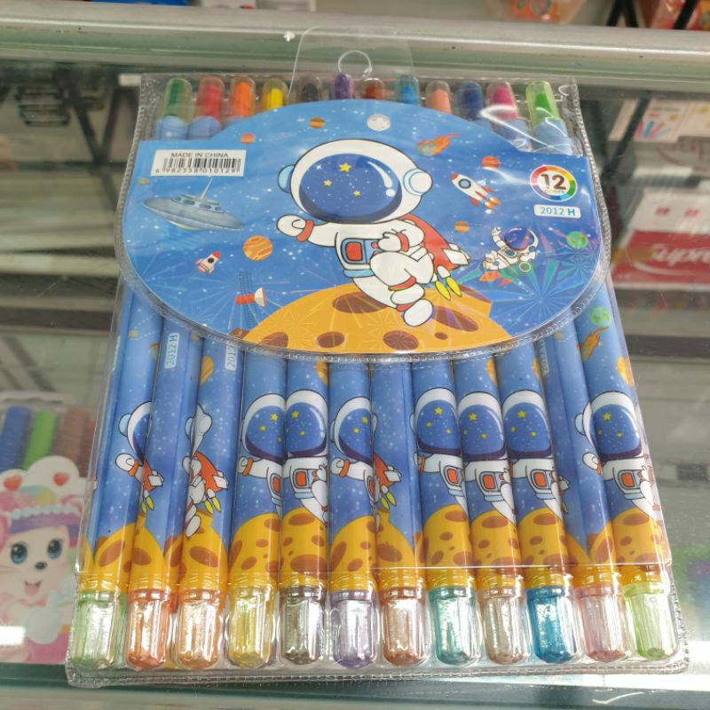 Bút chì tô màu sáp 12 Màu, 1012  , lớn  cm