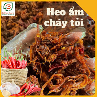 Đồ ăn vặt - Khô Heo Cháy Tỏi - Heo Ẩm Cháy Tỏi Bình Lam Food Siêu Ngon, Mặn Mặn, Ngọt Ngọt