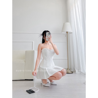 CÓ BIGSIZE Chân Váy Xếp Ly To Lưng Cao RUBYSTORE