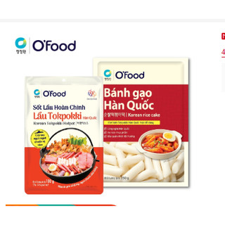 Combo lẩu tokpokki và bánh gạo Hàn Quốc 350g O'food