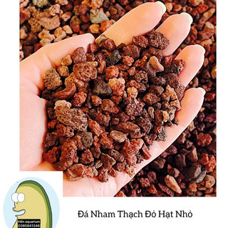 Đá nham thạch đỏ lava rock size nhỏ