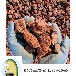 Đá nham thạch đỏ lava rock size to