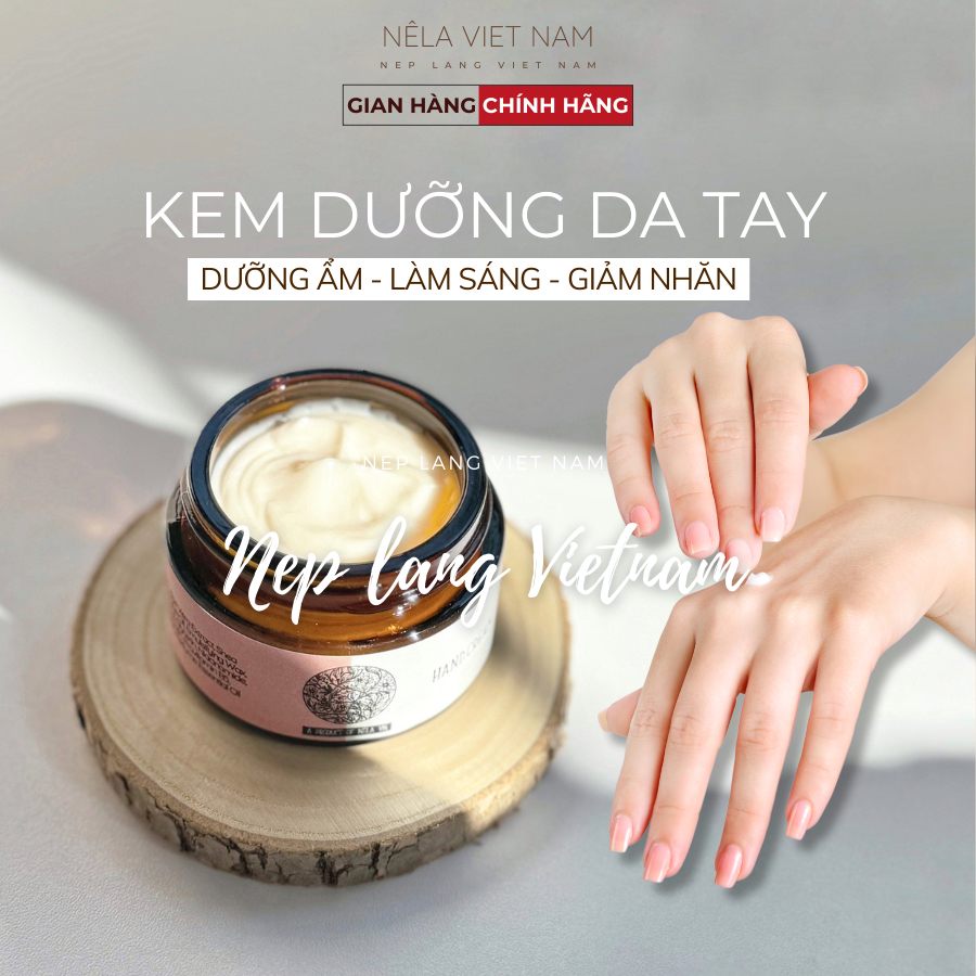 Kem Dưỡng Da Tay Hương Nước Hoa Pháp Nêla Giúp Sáng Da Và Mềm Mịn, Dưỡng Ẩm Sâu 24h, Chống Lão Hóa, Giảm Khô Ráp Nứt Nẻ