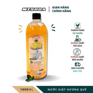 Nước giặt xả Hương Quế Trà Bồng 1000ml khử mùi ẩm mốc, hút sạch vết bẩn, thành phần tự nhiên