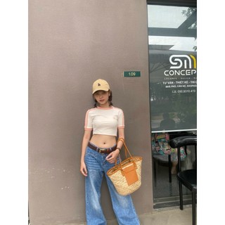 [ Chính Hãng ] Áo thun tay ngắn adidas Adicolor Classics Collegiate Tight Tee Beige H37826 màu Kem | PiuPiu Authentic