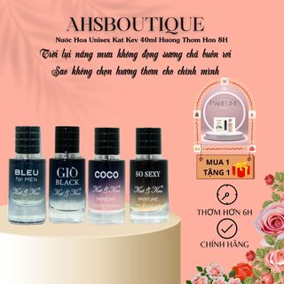 [MUA 1 TẶNG 1] Nước Hoa Unisex Kat Kev 40ml - Tặng Kèm Nước Hoa Nam Nữ Kat Kev Thơm Dai 8h Lôi Cuốn
