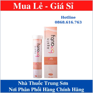 Viên sủi Again Beauty 🌸🌸 Hỗ trợ làm trắng và trẻ hóa da, mờ nám, ngăn ngừa lão hóa Chính Hãng