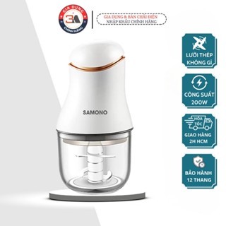 Máy xay thực phẩm mini đa năng Samono SW099 xay thịt tỏi ớt công suất 200W tiện dụng - Hàng Chính Hãng