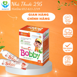 Gói uống Vitamin C và Kẽm Bobby TW Hanopharco  tăng sức đề kháng cho trẻ hộp 20 gói x 10 ml