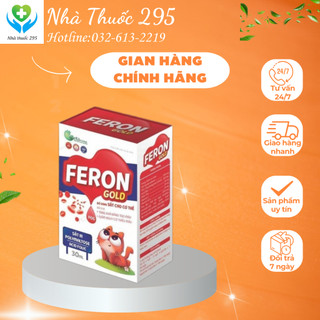 Siro sắt FERON GOLD dạng nhỏ giọt, Sản phẩm bổ sung hỗ trợ tái tạo hồng cầu, cho trẻ thiếu máu lọ 30ml