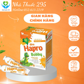 Siro ho DANIPHARM, hapro bobby chiết xuất xuyên tâm liên, hoa cúc tím, tiêu đờm, bổ phế