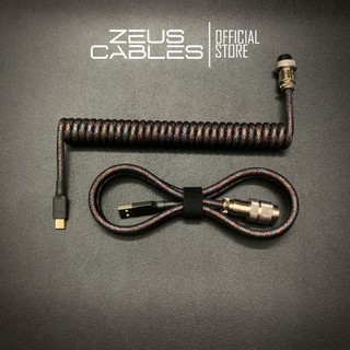 [DOUBLE SLEEVED] Dây Cáp CUSTOM Bàn Phím Cơ Type C Dạng Xoắn Lò Xo | Coiled Cable | ZeusCables