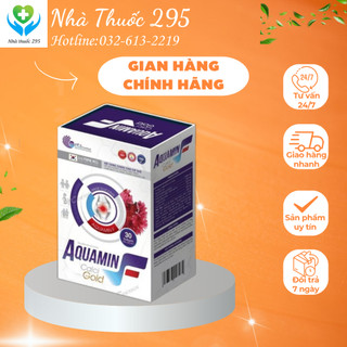 Viên Aquamin F Calci Gold ,Viên uống bổ sung Canxi, Magie, L Lysine, D3K2-MK7 hộp 30 viên