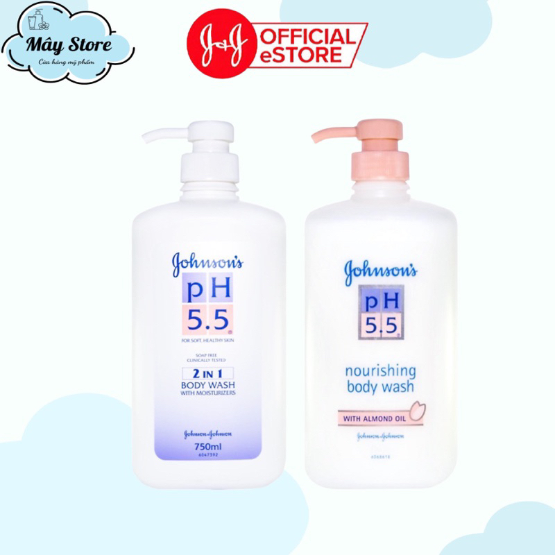 Sữa tắm pH 5.5 Hạnh Nhân Johnson's 750ml