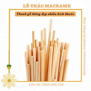 Thanh gỗ thông, thanh gỗ tròn đường kính 1,5cm
